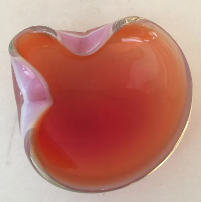 antique murano glass with soft colors and shapes