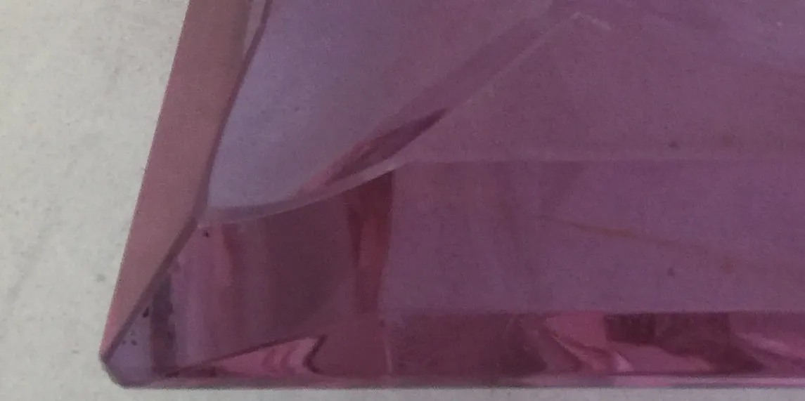 Antique Murano glass in purple tones with an elegant design