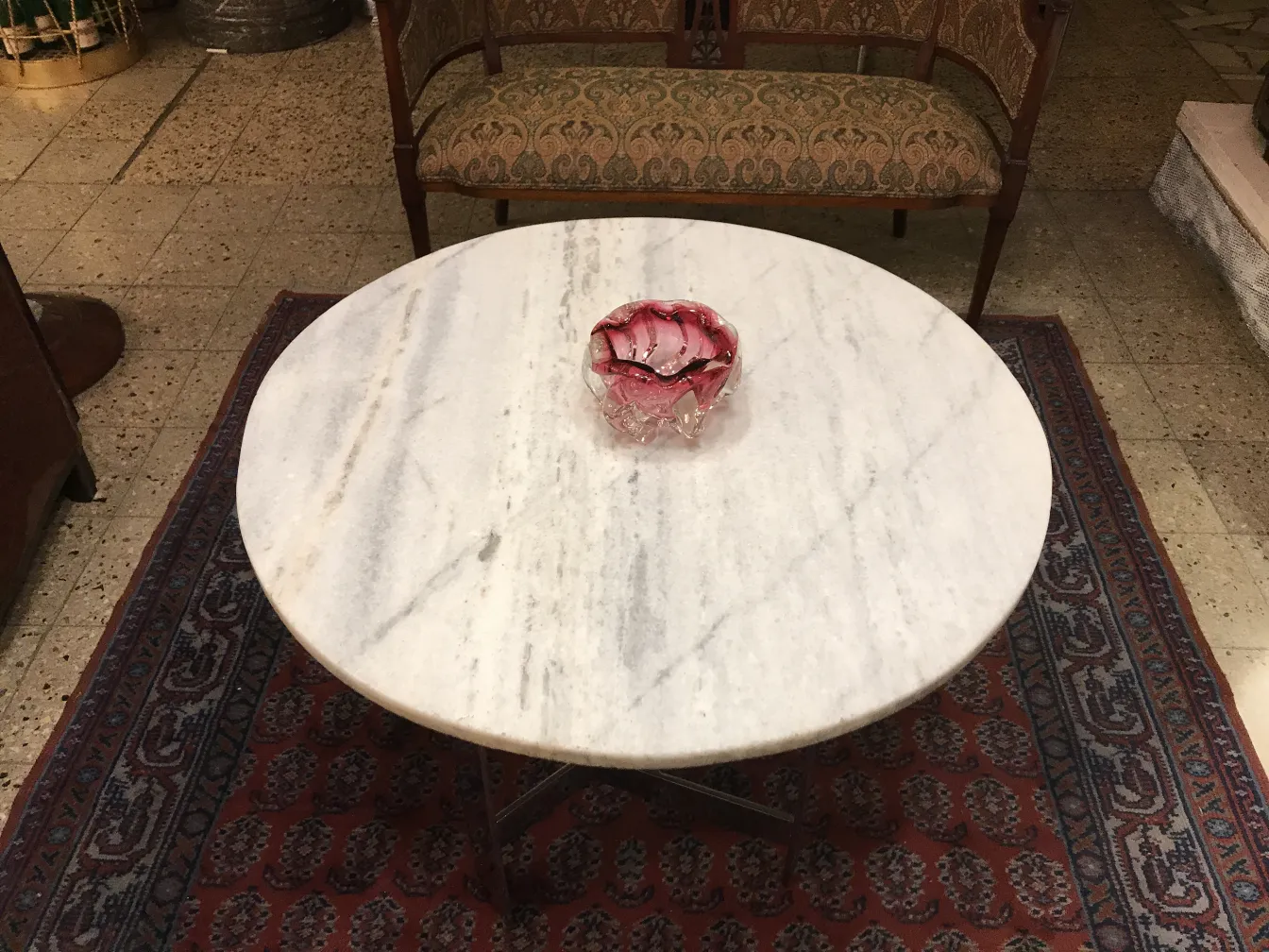 beautiful decorative murano glass on table