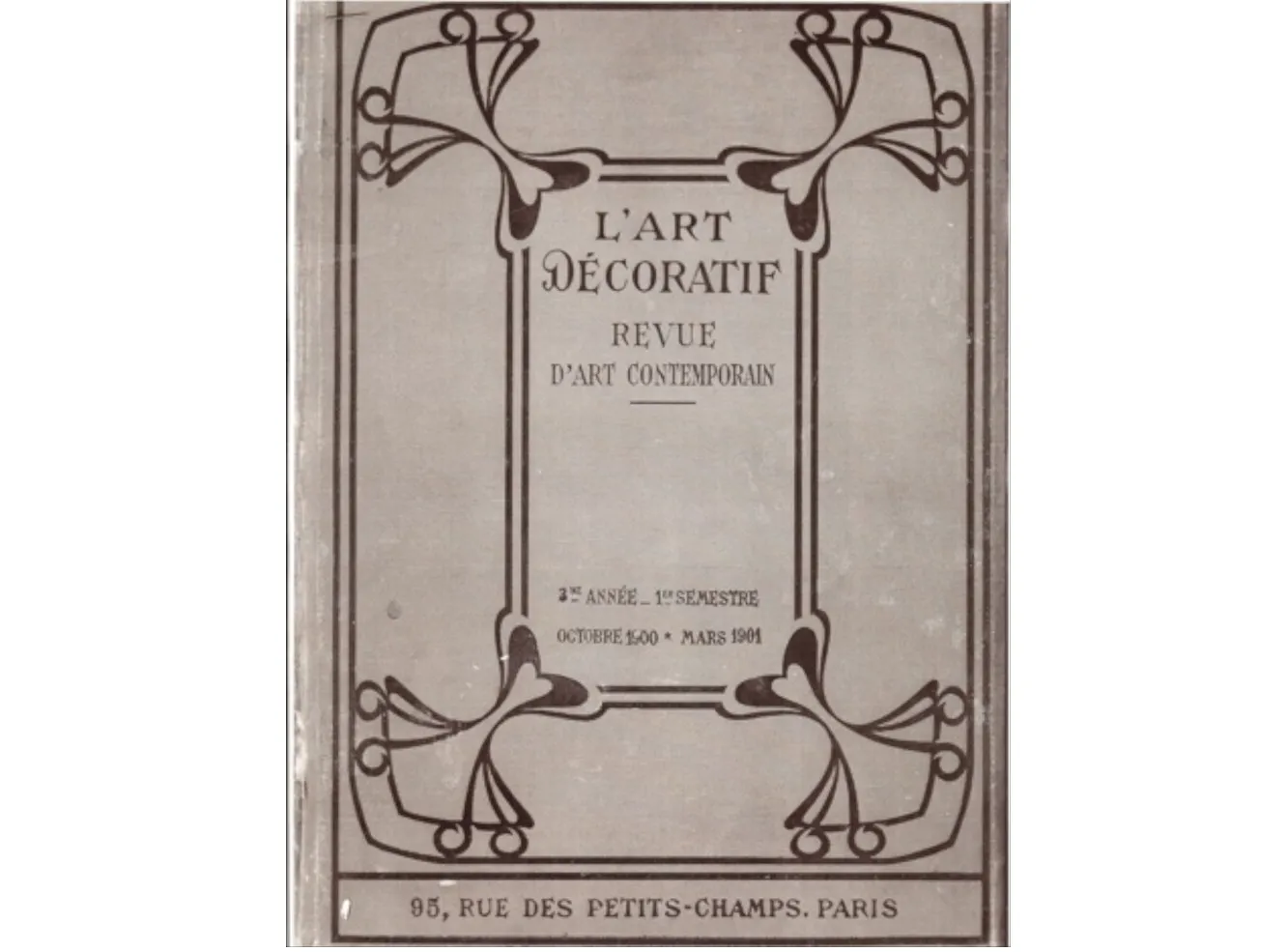 Antique decorative small table with elegant floral design on the cover