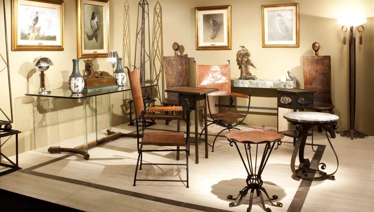 antique decorative small table in an elegant setting