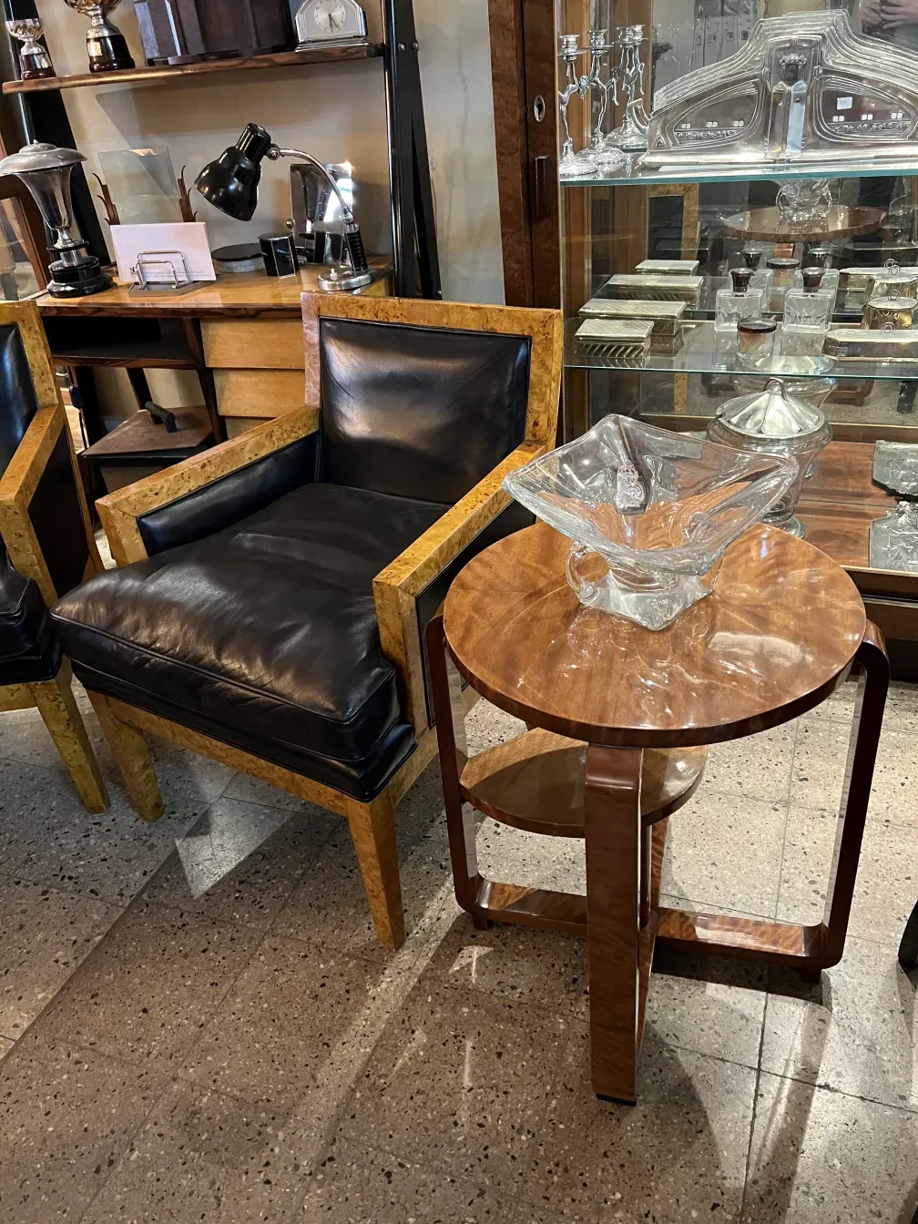 antique small table in an elegant setting