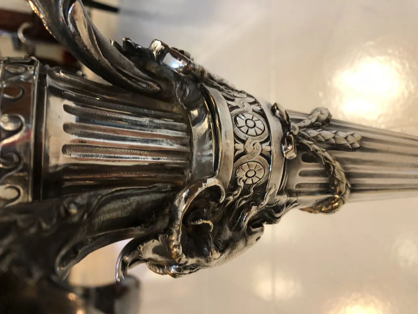 antique decorative candelabras with intricate details