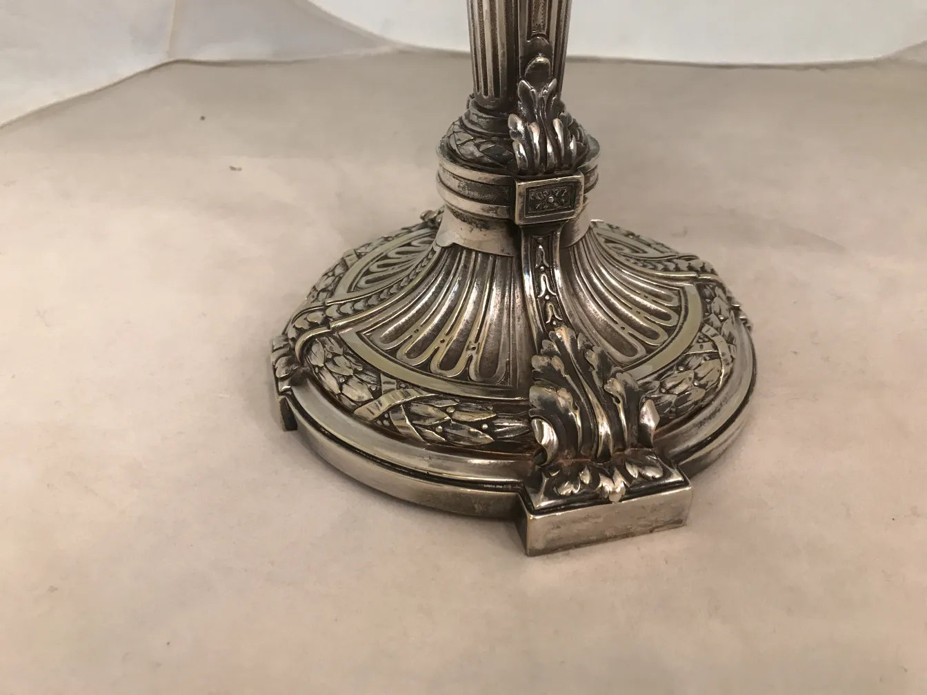 antique candelabras featuring intricate designs