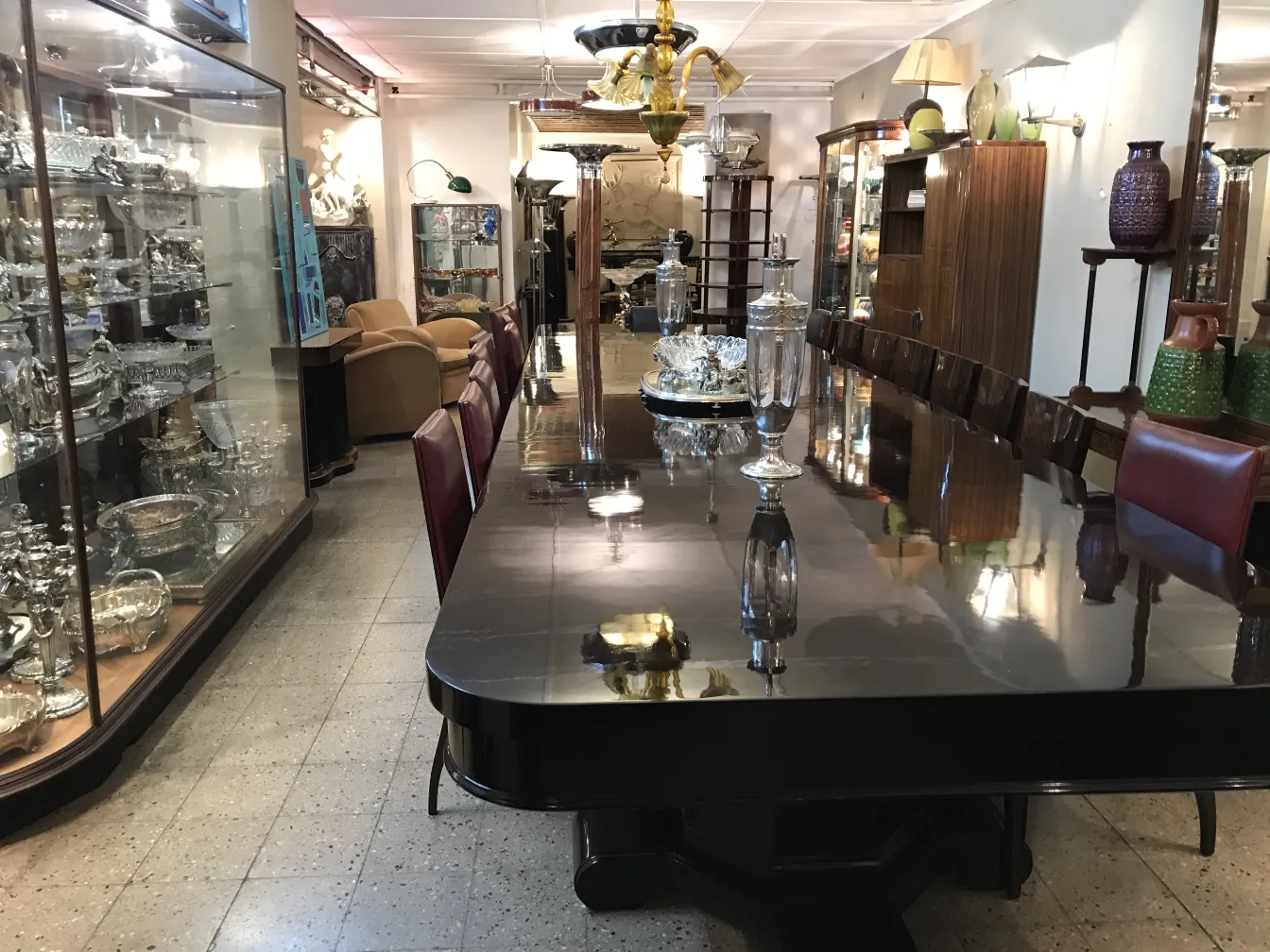 Two antique decorative vases in an elegant setting