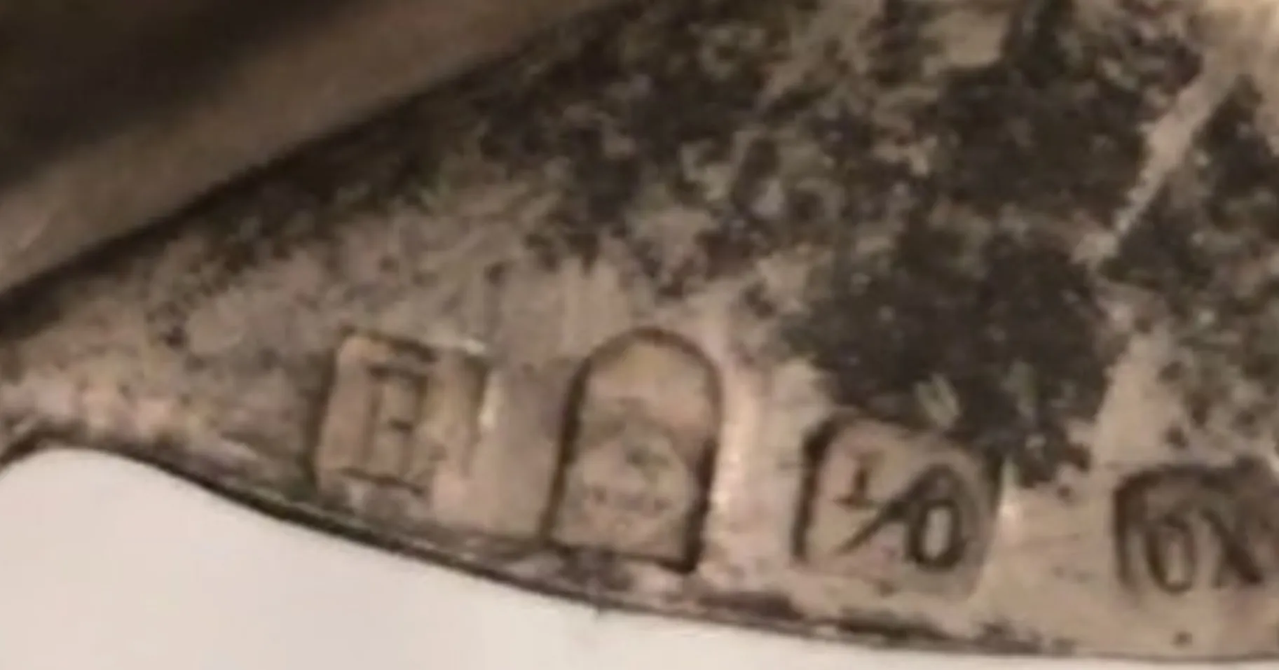 Close-up of 2 antique art nouveau vases with beautiful details