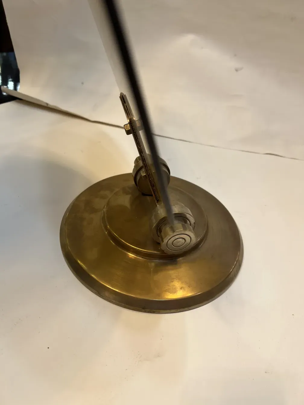 Antique table mirror in Art Nouveau style with decorative base