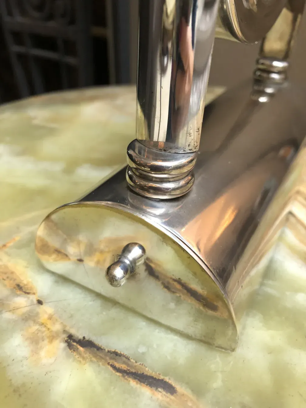 Antique mirror with shiny details, Art Nouveau style