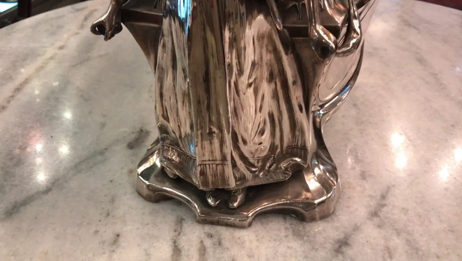 decorative antique centerpiece WMF in an elegant setting