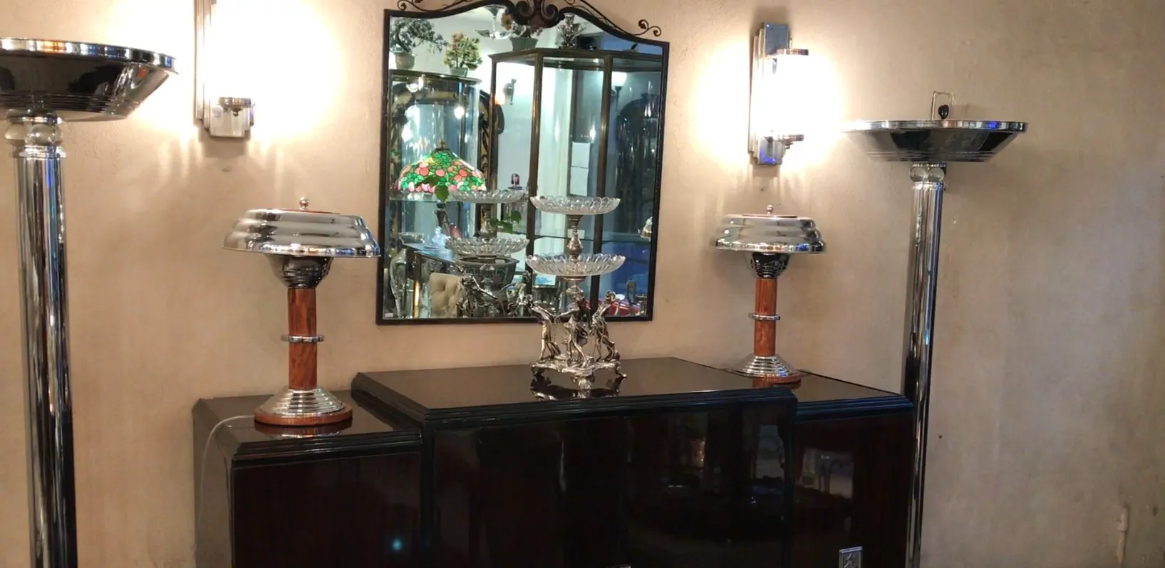 antique wmf centerpiece with elegant decorative style