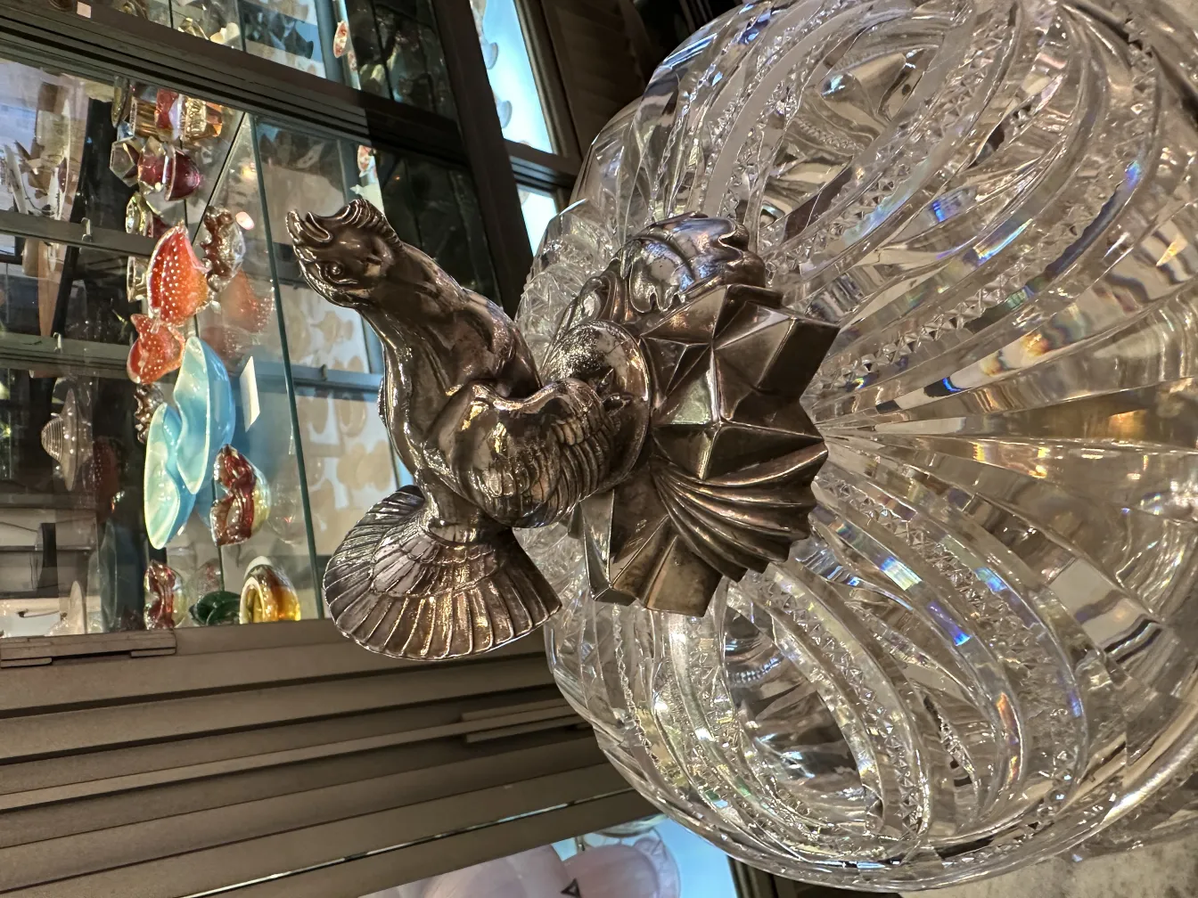 Vintage WMF punch bowl with classic design and decorative shape.