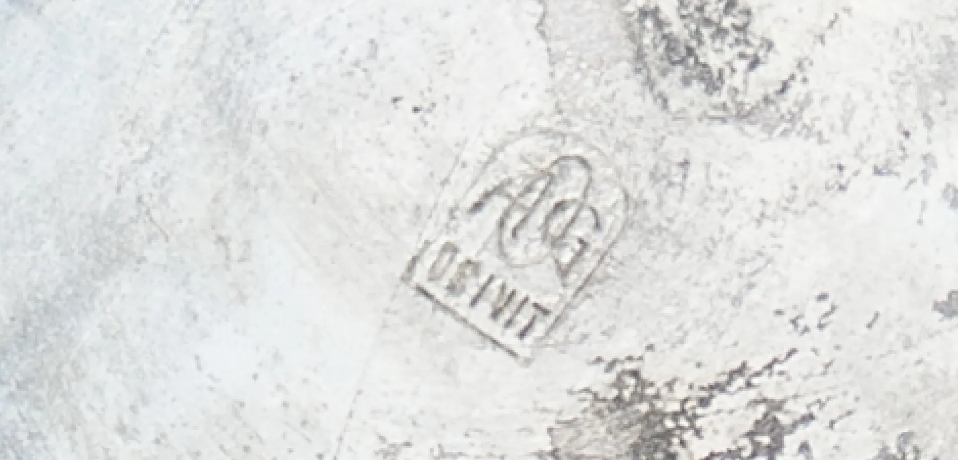 Antique Orivit vase with visible markings on the surface.