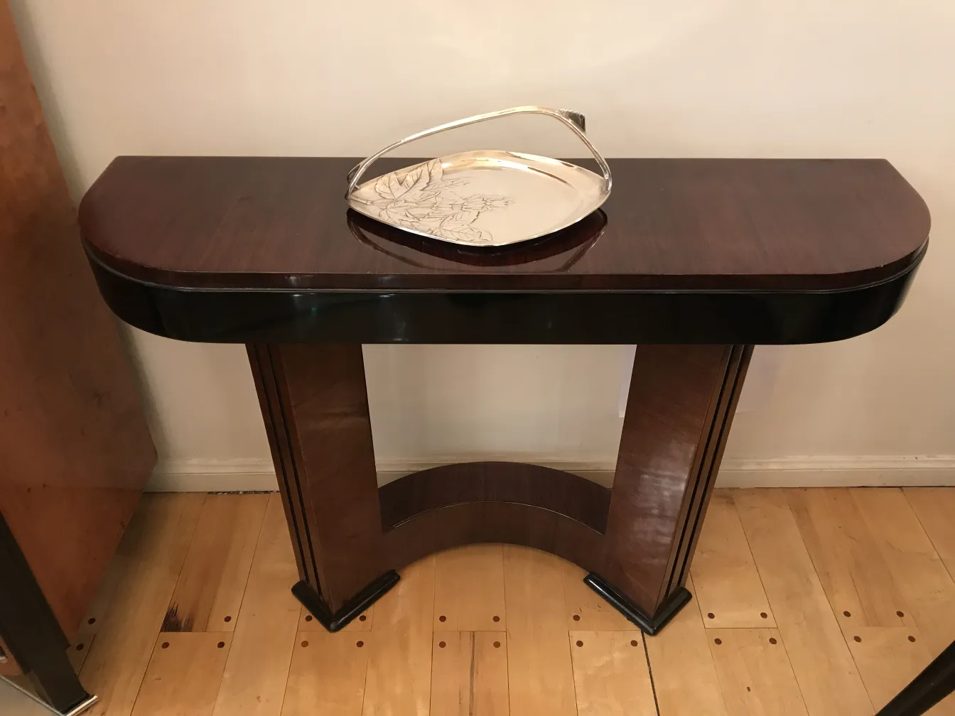 antique WMF card tray on table, classy setting