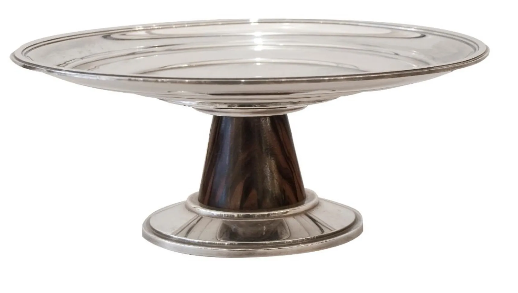 antique WMF card tray with a round decorative base