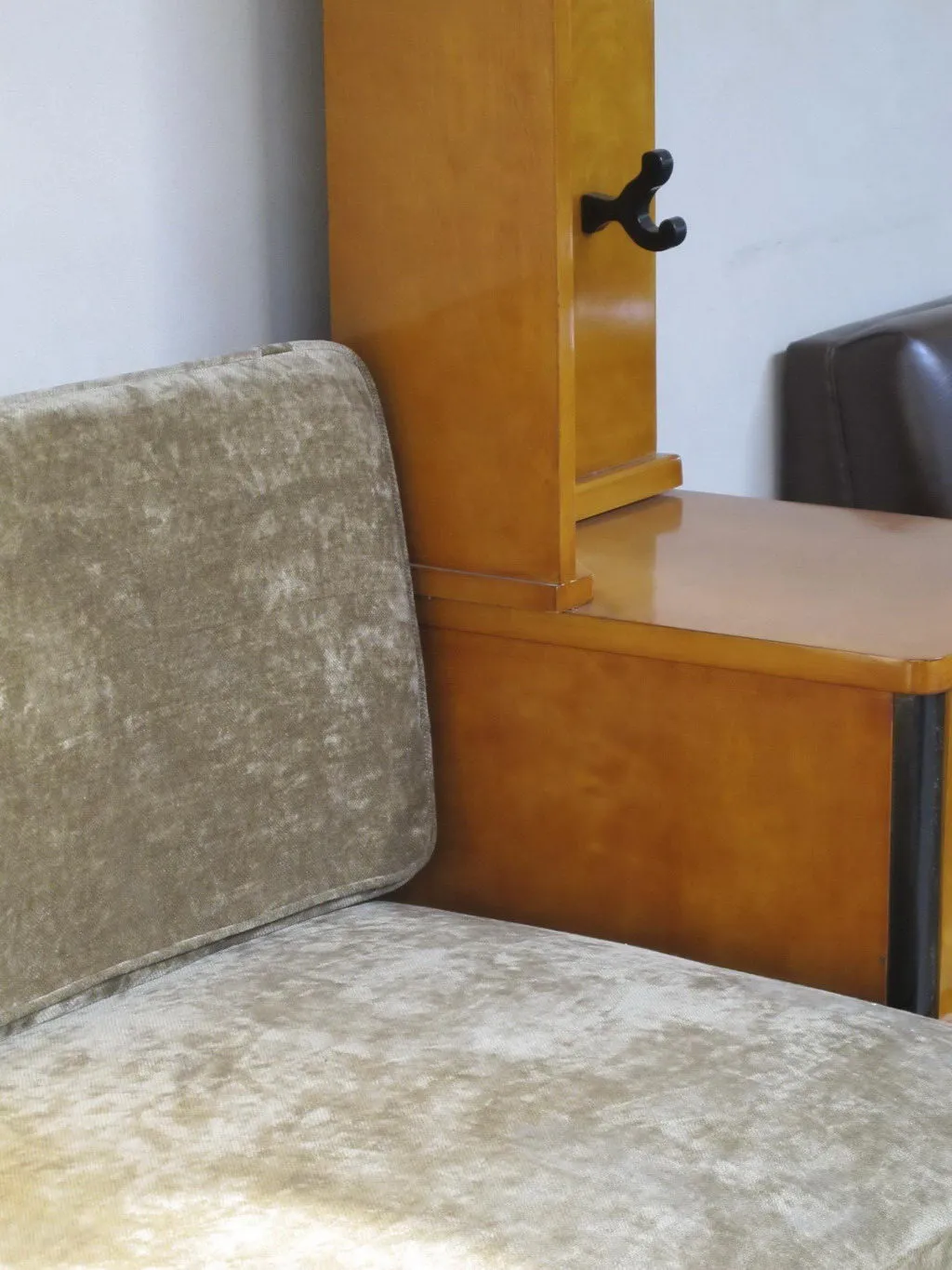 antique armchair with upholstery in a cozy setting