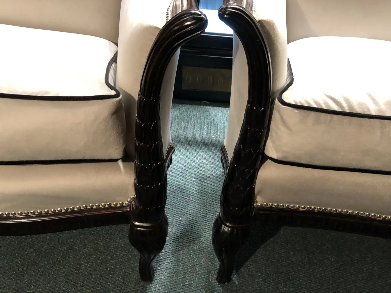 3 antique armchairs with decorative details paul follot