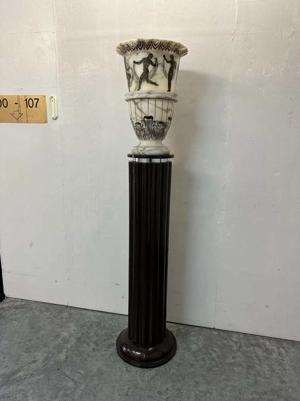 Two antique floor lamps with decorative and elegant design