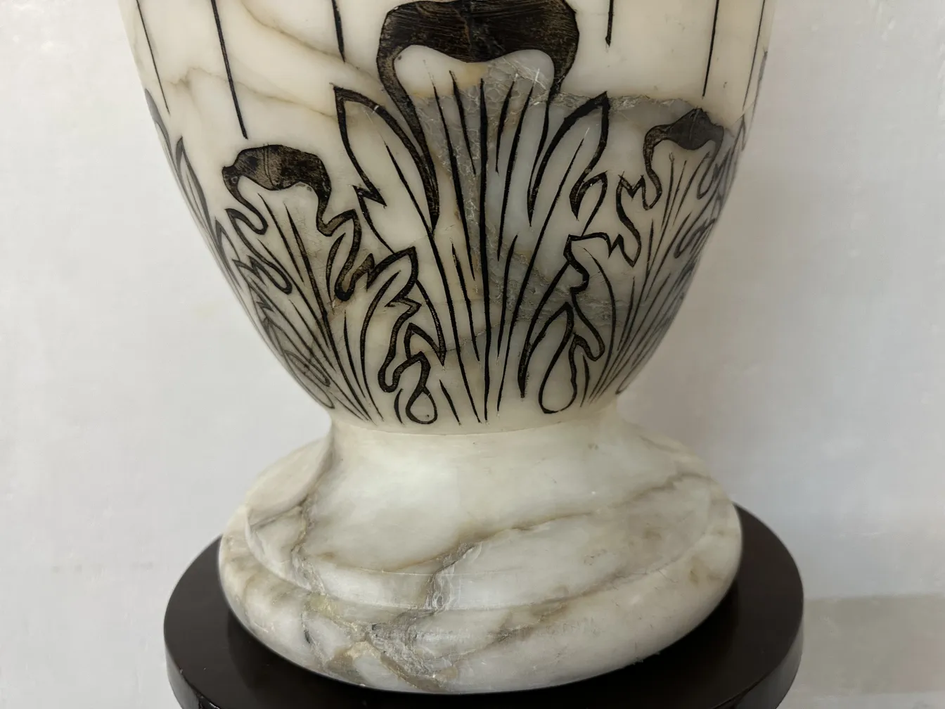 2 antique floor lamps featuring decorative design