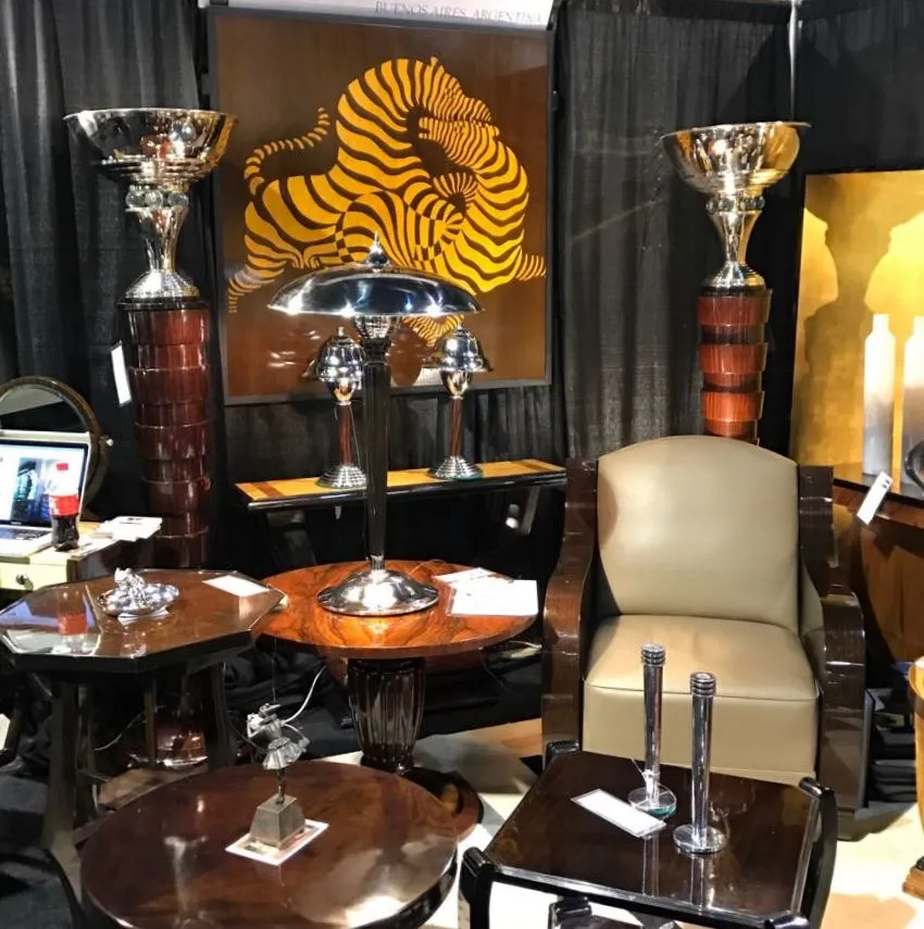 two antique floor lamps with unique design in an elegant setting