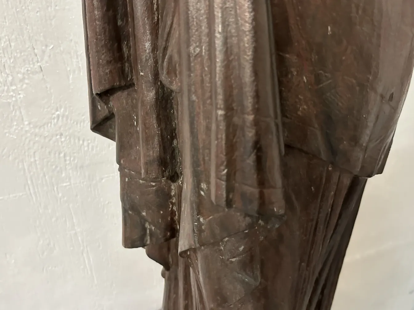 two antique floor lamps with detailed design val d'osne