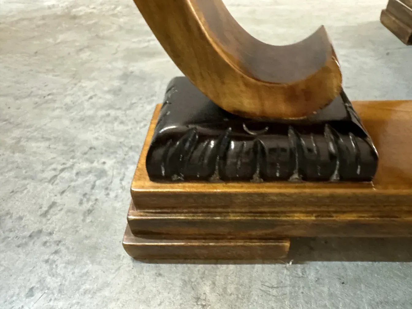 antique coffee table featuring curved legs and carvings