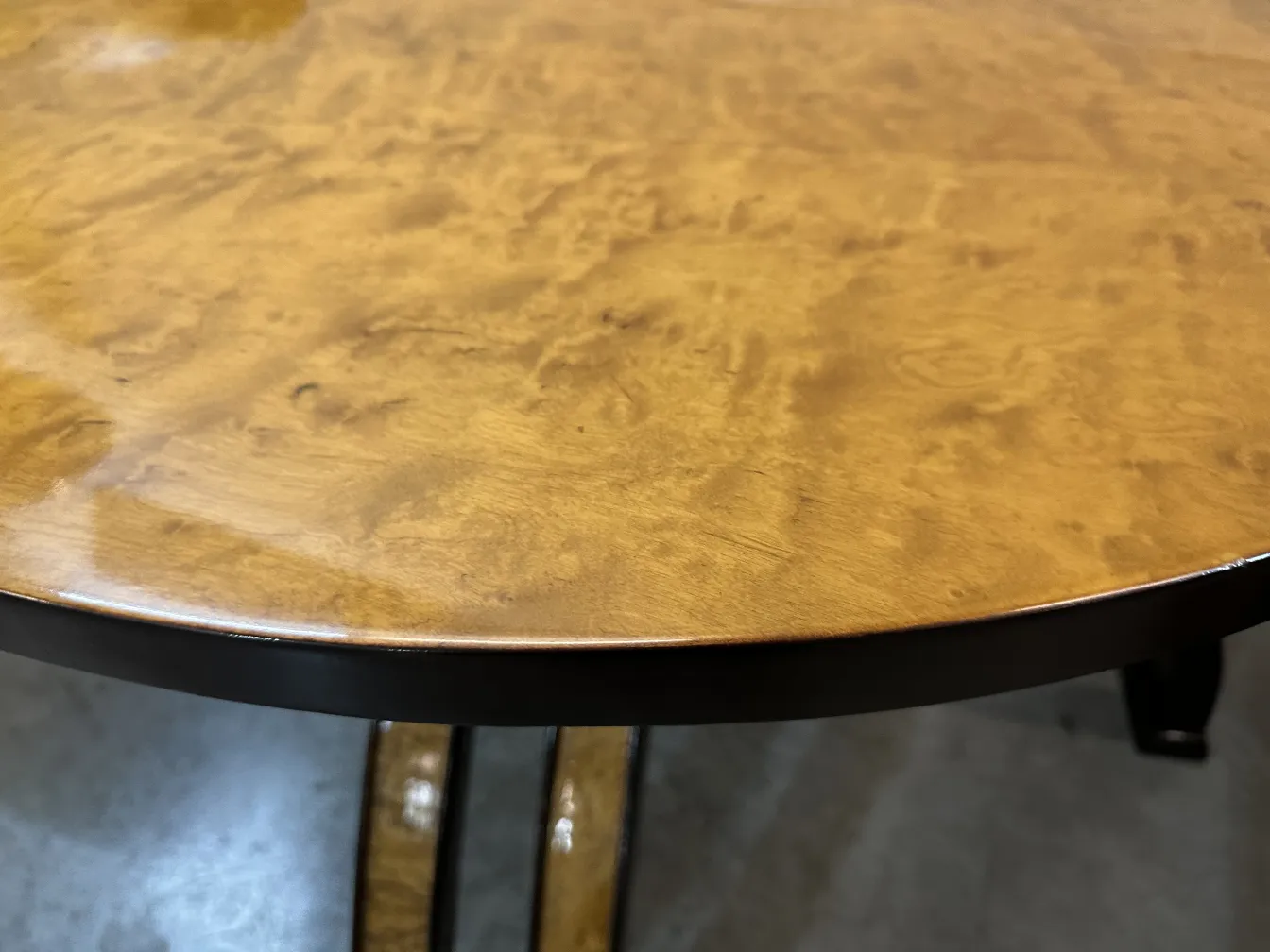 antique round coffee table with elegant design