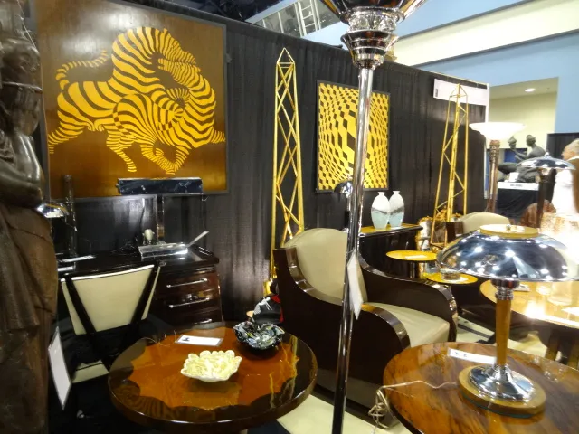 Antique decorative marquetry in an elegant setting.