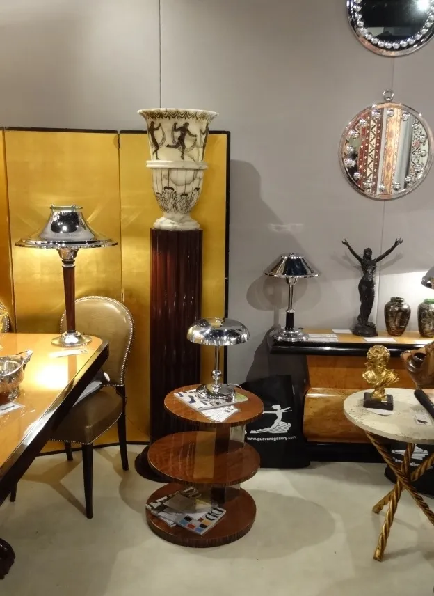 Antique small table with elegant design in a decorative setting