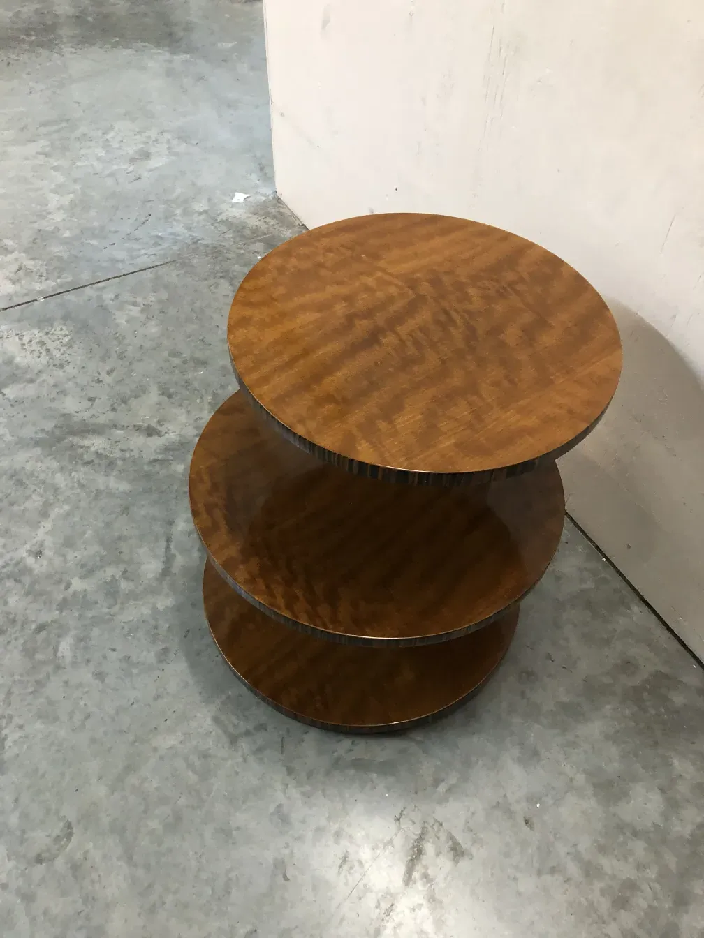 antique round table with smooth and elegant surface