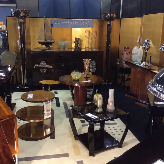 antique small table with elegant surface in gallery