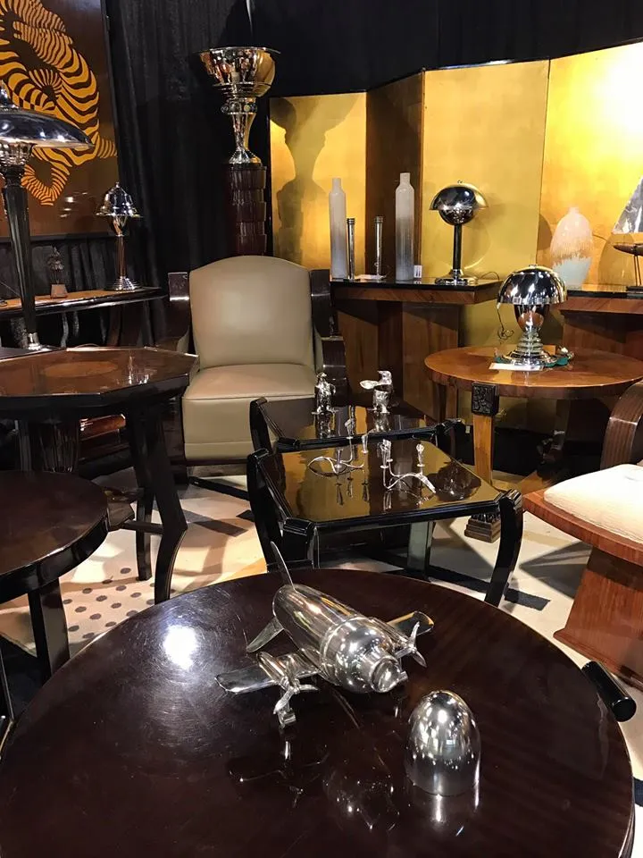 2 antique small tables with decorative details in an elegant setting