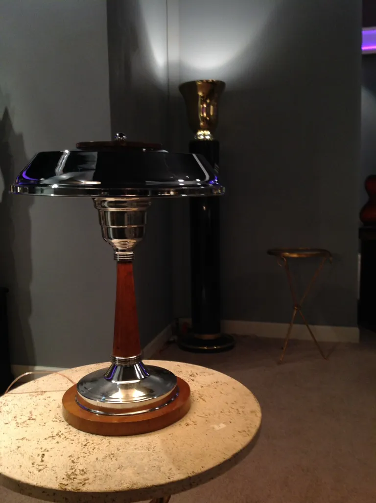 two antique decorative small tables in an elegant setting