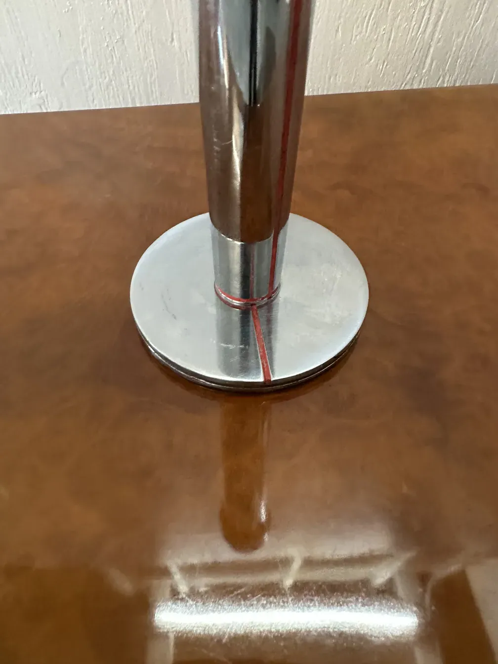 two antique candelabras with elegant metal base