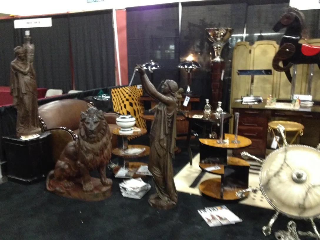 Antique candle holders in an elegant setting.