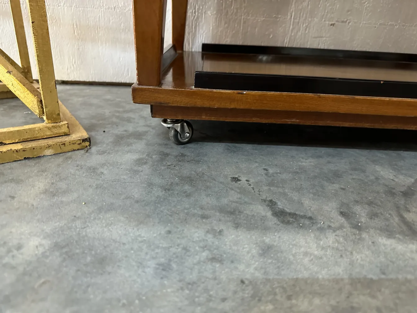 antique bar cabinet with wheels, cozy and elegant environment