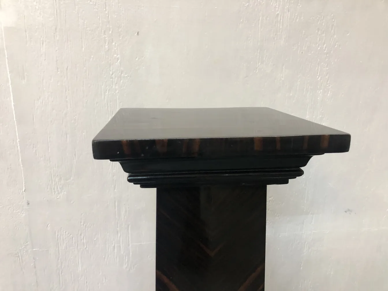 Antique decorative column with flat top