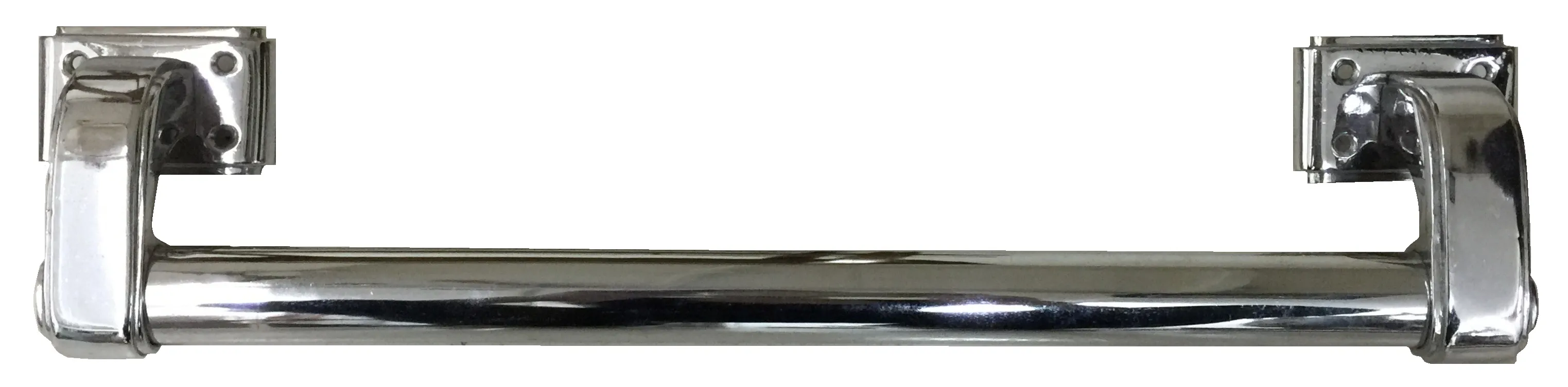 antique bright door handle with decorative details