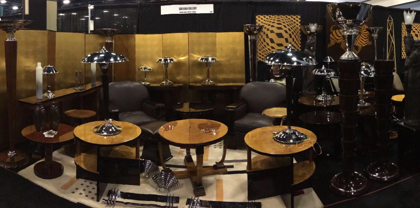 antique door handles in an exhibition setting