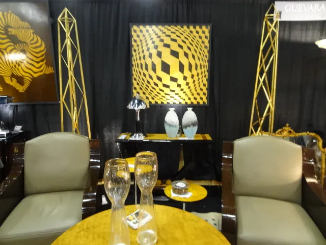 two antique decorative obelisks in an elegant setting