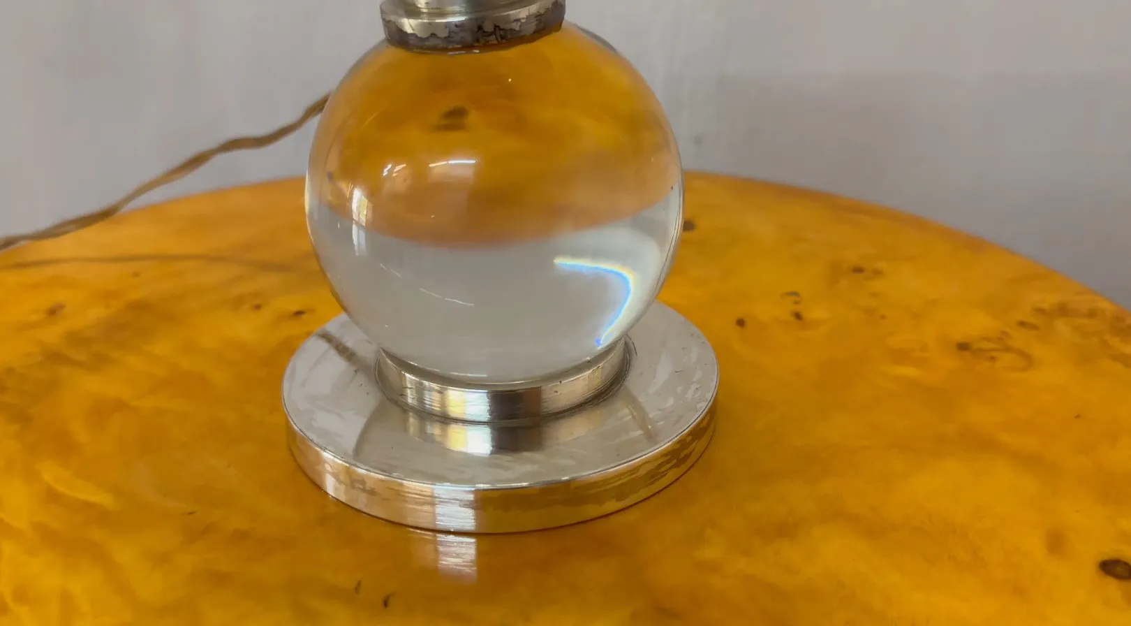 2 antique table lamps by Jacques Adnet, detailed and elegant.