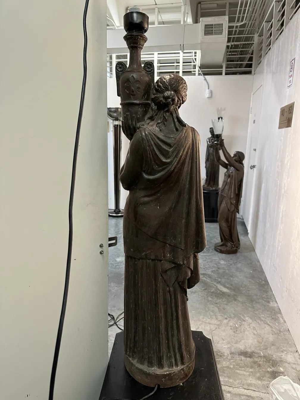 antique sculpture from Val D´Osne with decorative details