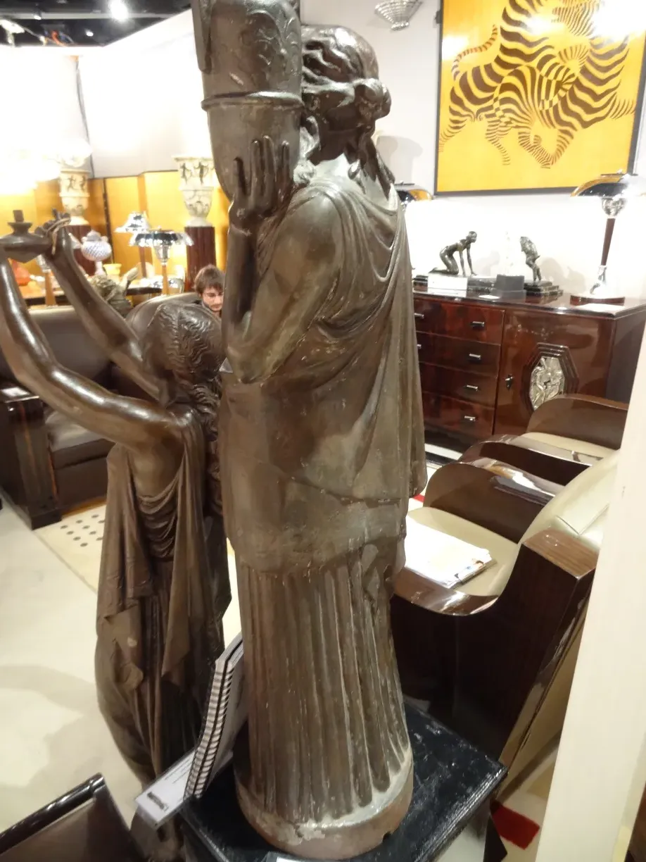 antique sculpture from Val D´Osne with intricate details