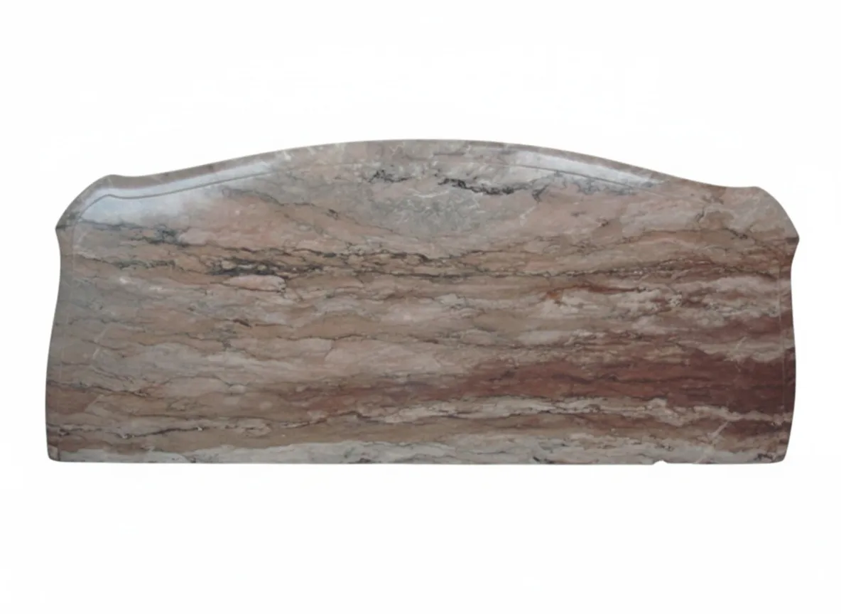 antique console with elegant curved design and warm tones