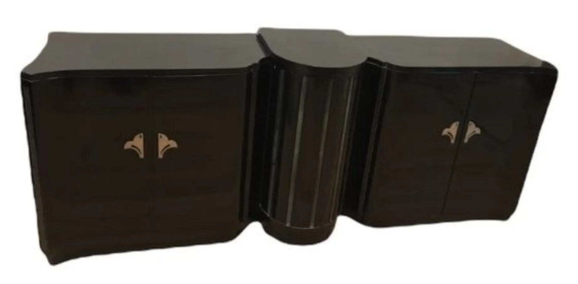 vintage cupboards with elegant shapes and decorative details