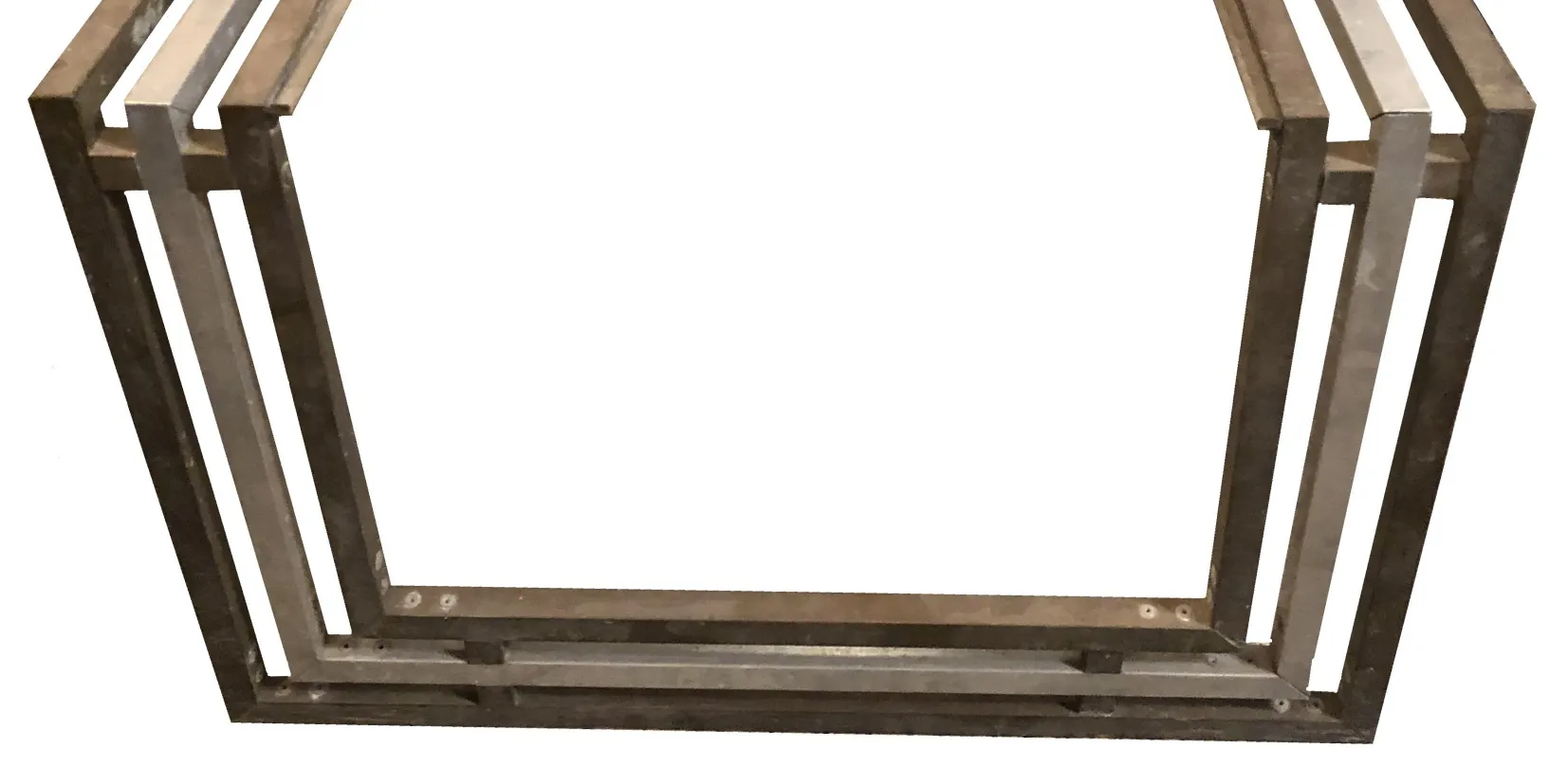 Antique coffee table in art deco style, elegant design in the room.