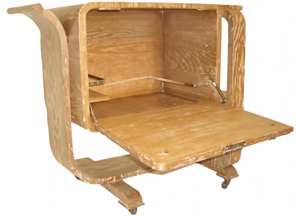 antique cocktail trolley with unique design for entertaining