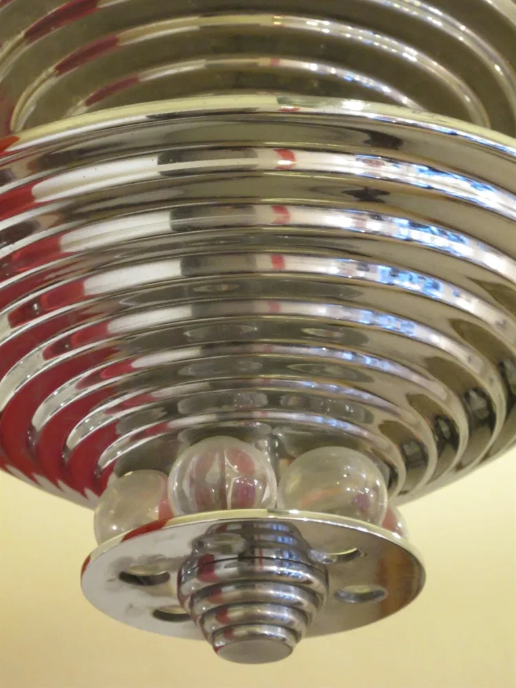 antique hanging lamp with art deco design