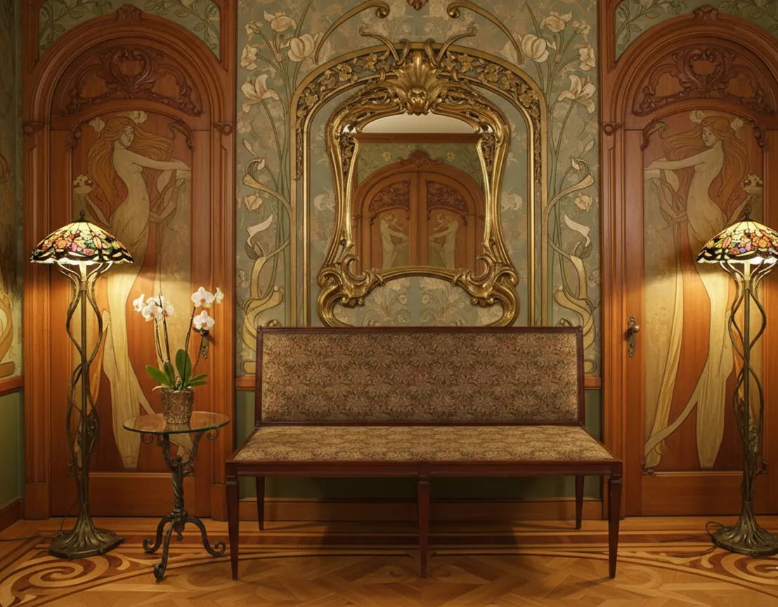 sgabello antico decorativo in ambiente elegante