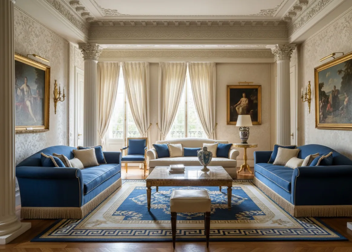 sgabello antico in un ambiente elegante con un bel design