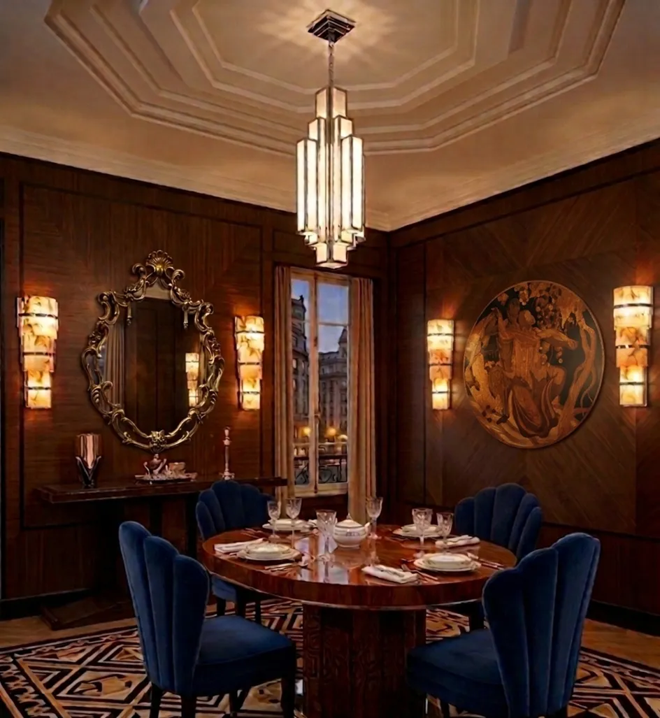 beautiful antique console with elegant details in a luxurious setting